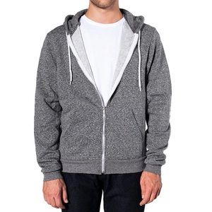 American Apparel Salt and Pepper Zip-up Hoodie
